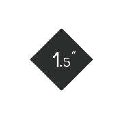 1.5in Diamond Button