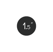 1.5in Round Button