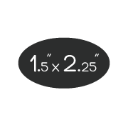 1.5in x 2.25in Oval Button