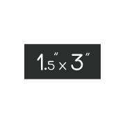 1.5in x 3in Rectangular Sticker