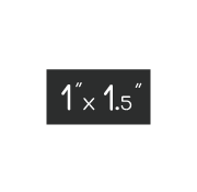 1in x 1.5in Rectangular Sticker