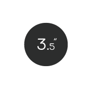 3.5in Round Button