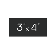 3in x 4in Rectangular Sticker