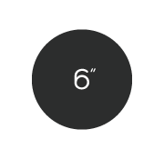 6in Round Button